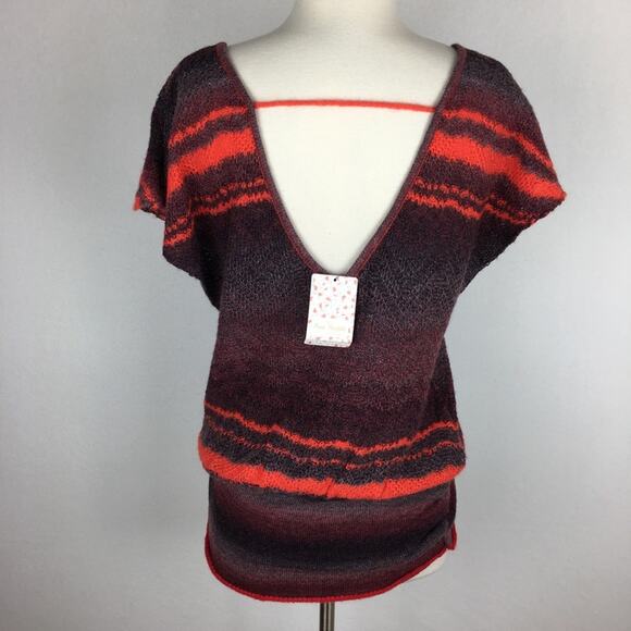 Free People Berry Comb Short Sleeve Sweater size XS - Picture 5 of 8